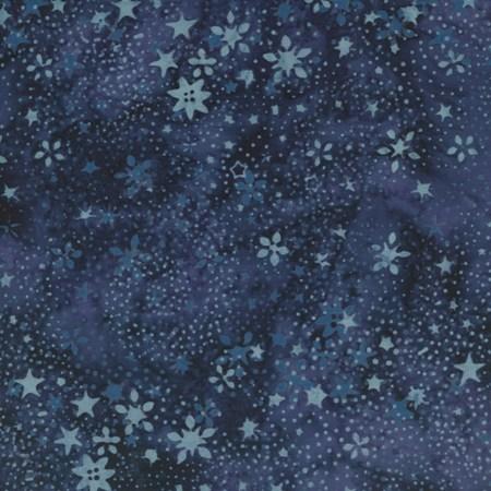 Island Batiks on Island Batik Dark Blue Tonal Stars