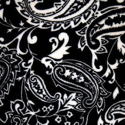 Black Paisley Fabric