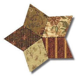 Choco-Latte Folk Art Quilting Fabric Collection