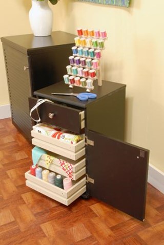 Suzi Storage Sidekick Cabinet by Arrow - Black
