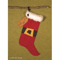 Santa's Ho Ho Ho Stocking Pattern