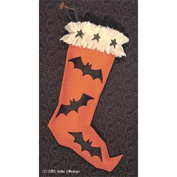 Vintage Halloween Stocking  Pattern