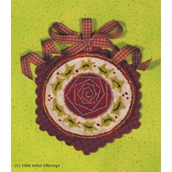 Christmas Rose Punchneedle Pattern