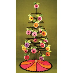 Vibrant Spring Daisy Ornaments & Tree Skirt Pattern