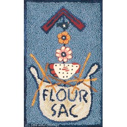 Flour Sac Punchneedle Pattern & Buttons Set