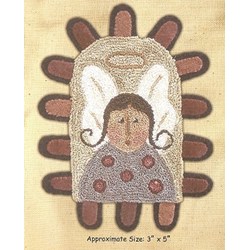 Primitive Angel  Punchneedle Embroidery Pattern