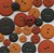 Country Halloween  Folk Art Buttons Hand Dyed by Theresa