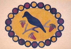 Springtime Crow Pattern <br>by Little Stitches