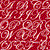Chelsea Manor Quilting Fabric - Red Alphabet Script