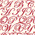 Chelsea Manor Quilting Fabric- Ivory with Red Alphabet Script