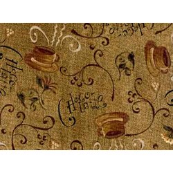Choco-Latte Folk Art Quilting Fabric ~ by Whimsicals Quilts ~ Terri Degenkolb for Red Rooster Fabrics