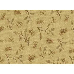 Choco-Latte Folk Art Quilting Fabric ~ by Whimsicals Quilts ~ Terri Degenkolb for Red Rooster Fabrics