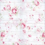 Lecien - Durham Quilt - White Floral Stripe