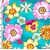 Divine Collection - Aqua Florals Quilting Fabric ~  Kona Bay Fabrics