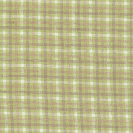 Folklorique Woven - Green / Tan / Orange / Cream Plaid Quilting Fabric