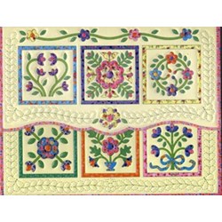 Flower  Quilt Portfolio Note Cards