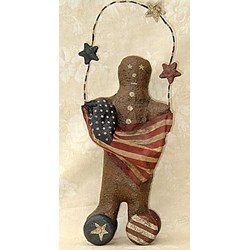 Americana Gingerbread Boy