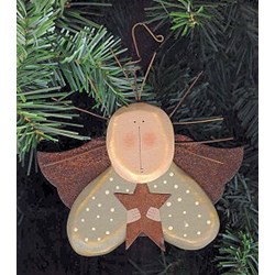 Angel Ornament with Wire Hair