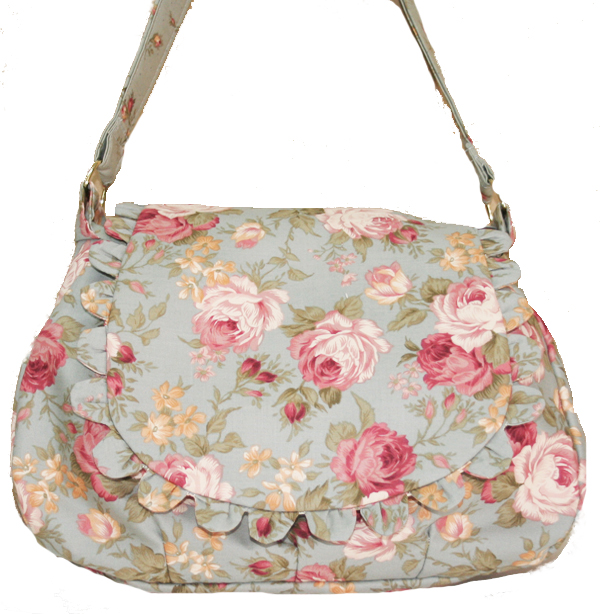 Prairie Rose - Lecien Blue Purse Kit