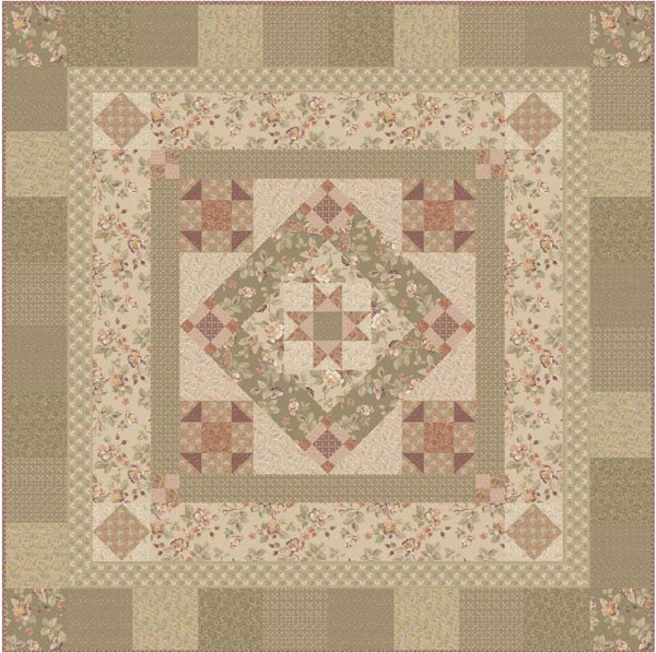 Tea Time Quilt Kit - Queen Size BOM