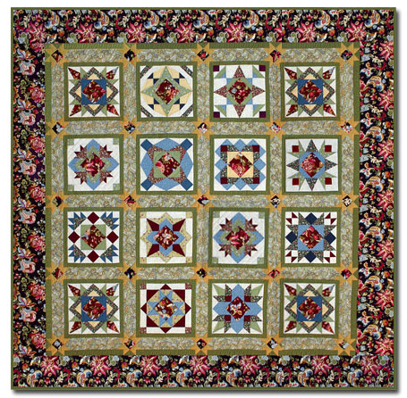 Windsor Hall Queen Size Quilt Kit - Patchwork Party Finishing Kit