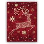 Now Dasher! Now Dancer! <br> Red Reindeer Quilt Kit