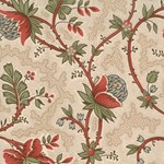 Maison de Garance - Flowers and Vines on Tan - by French General for MODA