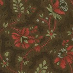 Maison de Garance - Floral Vine on Brown - by French General for MODA