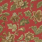 Maison de Garance - Flowers on Red - by French General for MODA