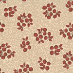 Maison de Garance - Red Pods on Tan - by French General for MODA