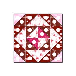Chocolate Marbled Bark Block - Pattern Download