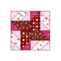 Chocolate Peanut Cluster Block - Pattern Download