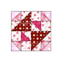 Chocolate Turtle Block - Pattern Download