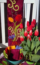 Limited Edition Spring Bulbs Wool Pack & Bonus - Free Twining Tulips Wall Hanging Pattern