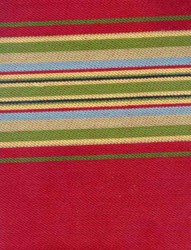 Blackbird Designs Moda Twill - Fat Quarter -Aunt Luci's cottage - Large Berry Stripe