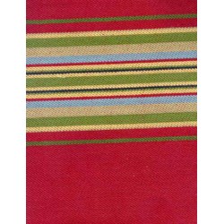 Blackbird Designs Moda Twill - Fat Quarter -Aunt Luci's cottage - Large Berry Stripe