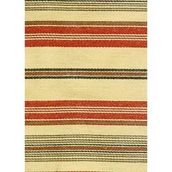 Barbara Brackman Moda Twill - Fat Quarter -Conestoga Calico - Tan/Red with Black