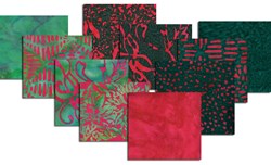 Hoffman Christmas Color Batik Fat Quarter Bundle