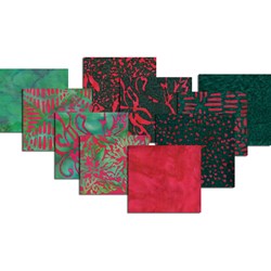 Hoffman Christmas Color Batik Fat Quarter Bundle