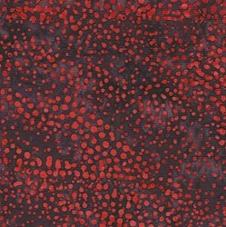 Island Batik Rose of Sharon - Fat Quarter - Purple w/ Red Dots