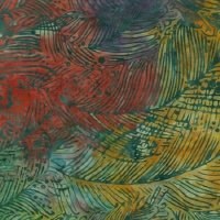 Island Batik Rose of Sharon - Fat Quarter - Multi Colored Leaf