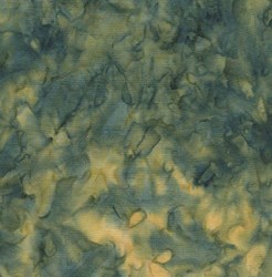 Island Batik Rose of Sharon - Fat Quarter - Green & Yellow Multi