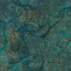 Island Batik Rose of Sharon - Fat Quarter - Turquoise Mini-Dot