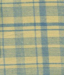 Vintage Jan Patek- Fat Quarter - Liberty Garden - Homespun Blue/Tan Plaid
