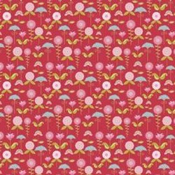 Love Birds Cranberry Garden by Riley Blake Fabrics