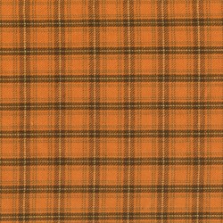 Homespun Fabric Pumkin Patch Plaid - Orange/Brown squaresby Renee Nanneman for Andover Fabrics
