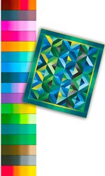Shades Fabric Fat Quarter Bundle by Kinkame for Clothworks plus Free Bonus Pattern