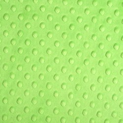 Dark Lime Cuddle Dot Minky - 60" wide