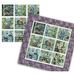 Batik "Faith Love Hope" Quilt Kit or Canvas Blocks