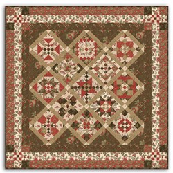 Exclusive!  Moda Fabrics Close to My Heart Sampler Quilt Kit BOM - Reservation Fee